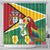 Guyana Republic Day Shower Curtain Scarlet Macaw With Map Tropical Style - Wonder Print Shop