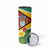 Guyana Republic Day Skinny Tumbler Scarlet Macaw With Map Tropical Style - Wonder Print Shop