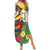 Guyana Republic Day Summer Maxi Dress Scarlet Macaw With Map Tropical Style - Wonder Print Shop