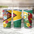 Guyana Republic Day Tumbler Cup Scarlet Macaw With Map Tropical Style - Wonder Print Shop