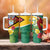 Guyana Republic Day Tumbler With Handle Scarlet Macaw With Map Tropical Style - Wonder Print Shop