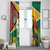 Guyana Republic Day Window Curtain Scarlet Macaw With Map Tropical Style - Wonder Print Shop