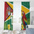 Guyana Republic Day Window Curtain Scarlet Macaw With Map Tropical Style - Wonder Print Shop