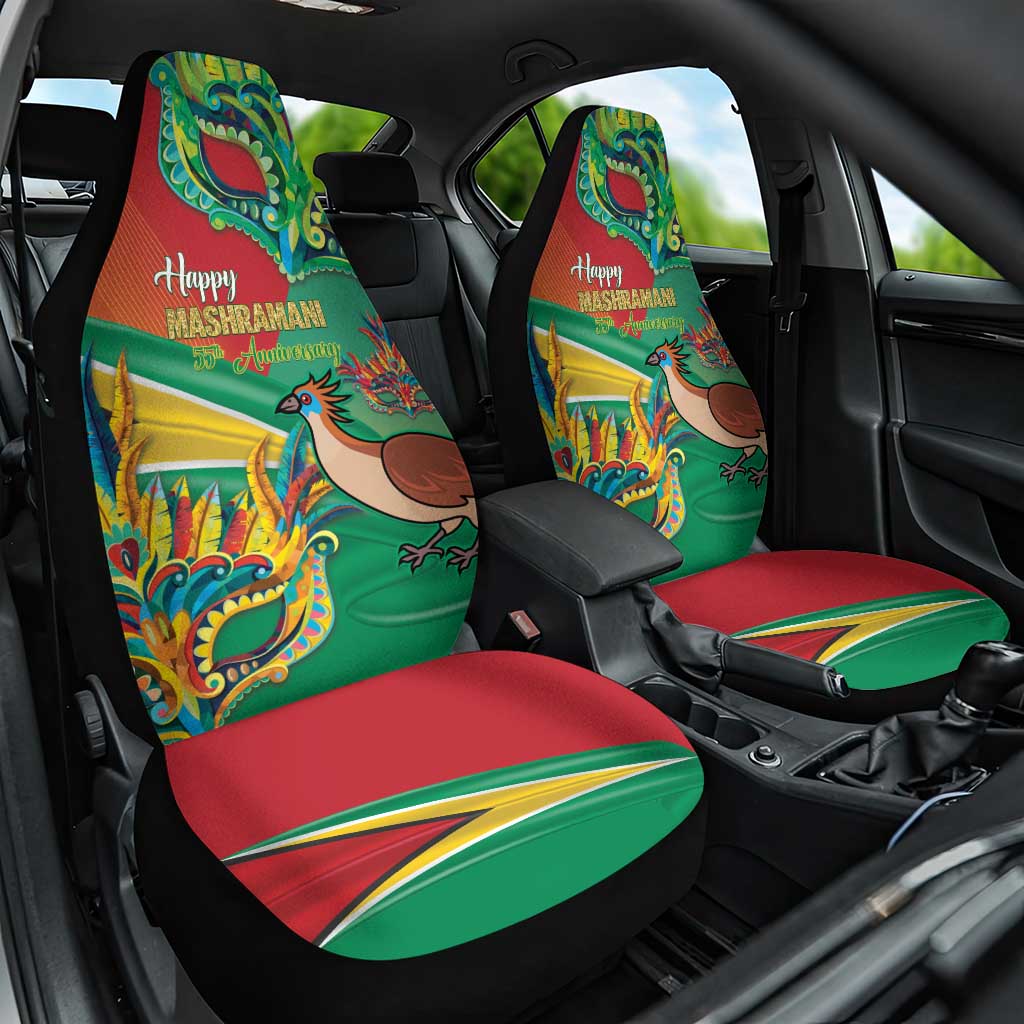 Guyana Republic Day Car Seat Cover Happy Mashramani 55th Anniversary