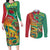 Guyana Republic Day Couples Matching Long Sleeve Bodycon Dress and Long Sleeve Button Shirt Happy Mashramani 55th Anniversary