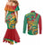 Guyana Republic Day Couples Matching Mermaid Dress and Long Sleeve Button Shirt Happy Mashramani 55th Anniversary