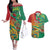 Guyana Republic Day Couples Matching Off The Shoulder Long Sleeve Dress and Hawaiian Shirt Happy Mashramani 55th Anniversary