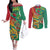 Guyana Republic Day Couples Matching Off The Shoulder Long Sleeve Dress and Long Sleeve Button Shirt Happy Mashramani 55th Anniversary