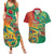 Guyana Republic Day Couples Matching Summer Maxi Dress and Hawaiian Shirt Happy Mashramani 55th Anniversary