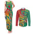 Guyana Republic Day Couples Matching Tank Maxi Dress and Long Sleeve Button Shirt Happy Mashramani 55th Anniversary