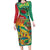 Guyana Republic Day Family Matching Long Sleeve Bodycon Dress and Hawaiian Shirt Happy Mashramani 55th Anniversary