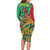 Guyana Republic Day Family Matching Long Sleeve Bodycon Dress and Hawaiian Shirt Happy Mashramani 55th Anniversary