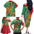 Guyana Republic Day Family Matching Off The Shoulder Long Sleeve Dress and Hawaiian Shirt Happy Mashramani 55th Anniversary