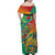 Guyana Republic Day Family Matching Off Shoulder Maxi Dress and Hawaiian Shirt Happy Mashramani 55th Anniversary