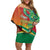 Guyana Republic Day Family Matching Off Shoulder Short Dress and Hawaiian Shirt Happy Mashramani 55th Anniversary