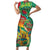 Guyana Republic Day Family Matching Short Sleeve Bodycon Dress and Hawaiian Shirt Happy Mashramani 55th Anniversary