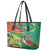 Guyana Republic Day Leather Tote Bag Happy Mashramani 55th Anniversary