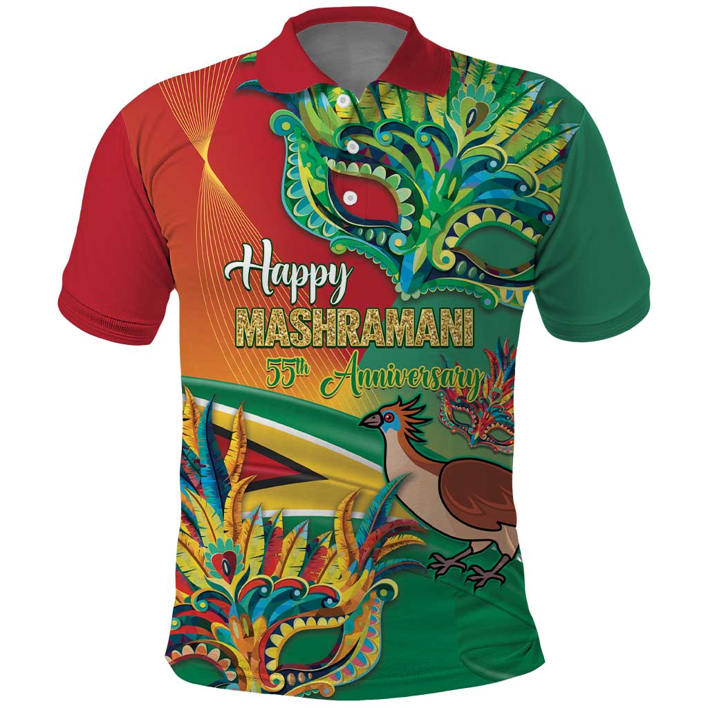 Guyana Republic Day Polo Shirt Happy Mashramani 55th Anniversary