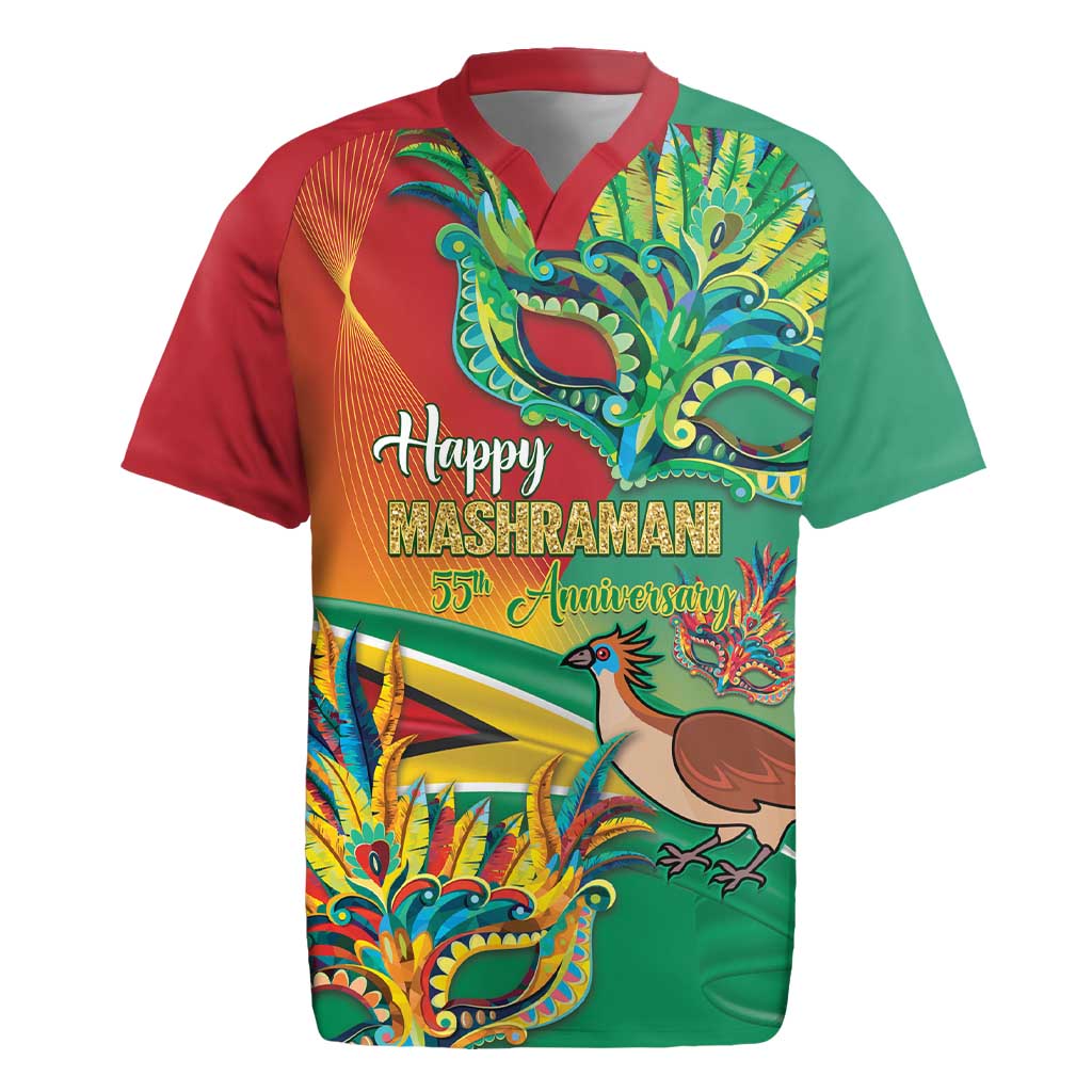 Guyana Republic Day Rugby Jersey Happy Mashramani 55th Anniversary - Wonder Print Shop