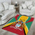 Personalized Guyana Coat Of Arms Area Rug Flag Color