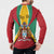 Personalized Guyana Coat Of Arms Button Sweatshirt Flag Color