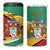 Personalized Guyana Coat Of Arms 4 in 1 Can Cooler Tumbler Flag Color