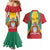 Personalized Guyana Coat Of Arms Couples Matching Mermaid Dress and Hawaiian Shirt Flag Color