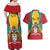 Personalized Guyana Coat Of Arms Couples Matching Off Shoulder Maxi Dress and Hawaiian Shirt Flag Color