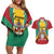 Personalized Guyana Coat Of Arms Couples Matching Off Shoulder Short Dress and Hawaiian Shirt Flag Color