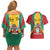 Personalized Guyana Coat Of Arms Couples Matching Off Shoulder Short Dress and Hawaiian Shirt Flag Color