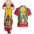 Personalized Guyana Coat Of Arms Couples Matching Summer Maxi Dress and Hawaiian Shirt Flag Color