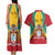 Personalized Guyana Coat Of Arms Couples Matching Tank Maxi Dress and Hawaiian Shirt Flag Color