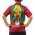 Personalized Guyana Coat Of Arms Family Matching Long Sleeve Bodycon Dress and Hawaiian Shirt Flag Color