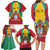 Personalized Guyana Coat Of Arms Family Matching Long Sleeve Bodycon Dress and Hawaiian Shirt Flag Color