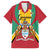 Personalized Guyana Coat Of Arms Family Matching Long Sleeve Bodycon Dress and Hawaiian Shirt Flag Color