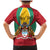 Personalized Guyana Coat Of Arms Family Matching Mermaid Dress and Hawaiian Shirt Flag Color