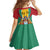 Personalized Guyana Coat Of Arms Family Matching Off Shoulder Short Dress and Hawaiian Shirt Flag Color