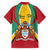 Personalized Guyana Coat Of Arms Family Matching Tank Maxi Dress and Hawaiian Shirt Flag Color