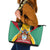 Personalized Guyana Coat Of Arms Leather Tote Bag Flag Color