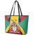 Personalized Guyana Coat Of Arms Leather Tote Bag Flag Color