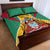 Personalized Guyana Coat Of Arms Quilt Bed Set Flag Color - Wonder Print Shop