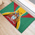 Personalized Guyana Coat Of Arms Rubber Doormat Flag Color - Wonder Print Shop