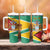 Personalized Guyana Coat Of Arms Tumbler With Handle Flag Color - Wonder Print Shop