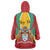 Personalized Guyana Coat Of Arms Wearable Blanket Hoodie Flag Color