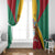 Personalized Guyana Coat Of Arms Window Curtain Flag Color - Wonder Print Shop