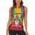 Personalized Guyana Coat Of Arms Women Sleeveless Polo Shirt Flag Color - Wonder Print Shop