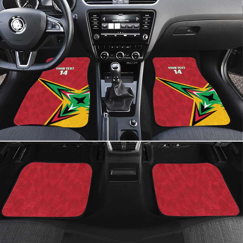 Custom Guyana Cricket Car Mats Go Champions Amazon Warriors