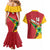 Custom Guyana Cricket Couples Matching Mermaid Dress and Hawaiian Shirt Go Champions Amazon Warriors