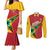 Custom Guyana Cricket Couples Matching Mermaid Dress and Long Sleeve Button Shirt Go Champions Amazon Warriors