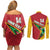 Custom Guyana Cricket Couples Matching Off Shoulder Short Dress and Long Sleeve Button Shirt Go Champions Amazon Warriors